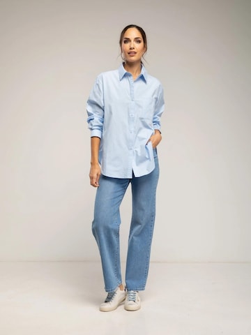 Tantra - Camiseta 'Camisa oversize con bolsillo delantero' en azul
