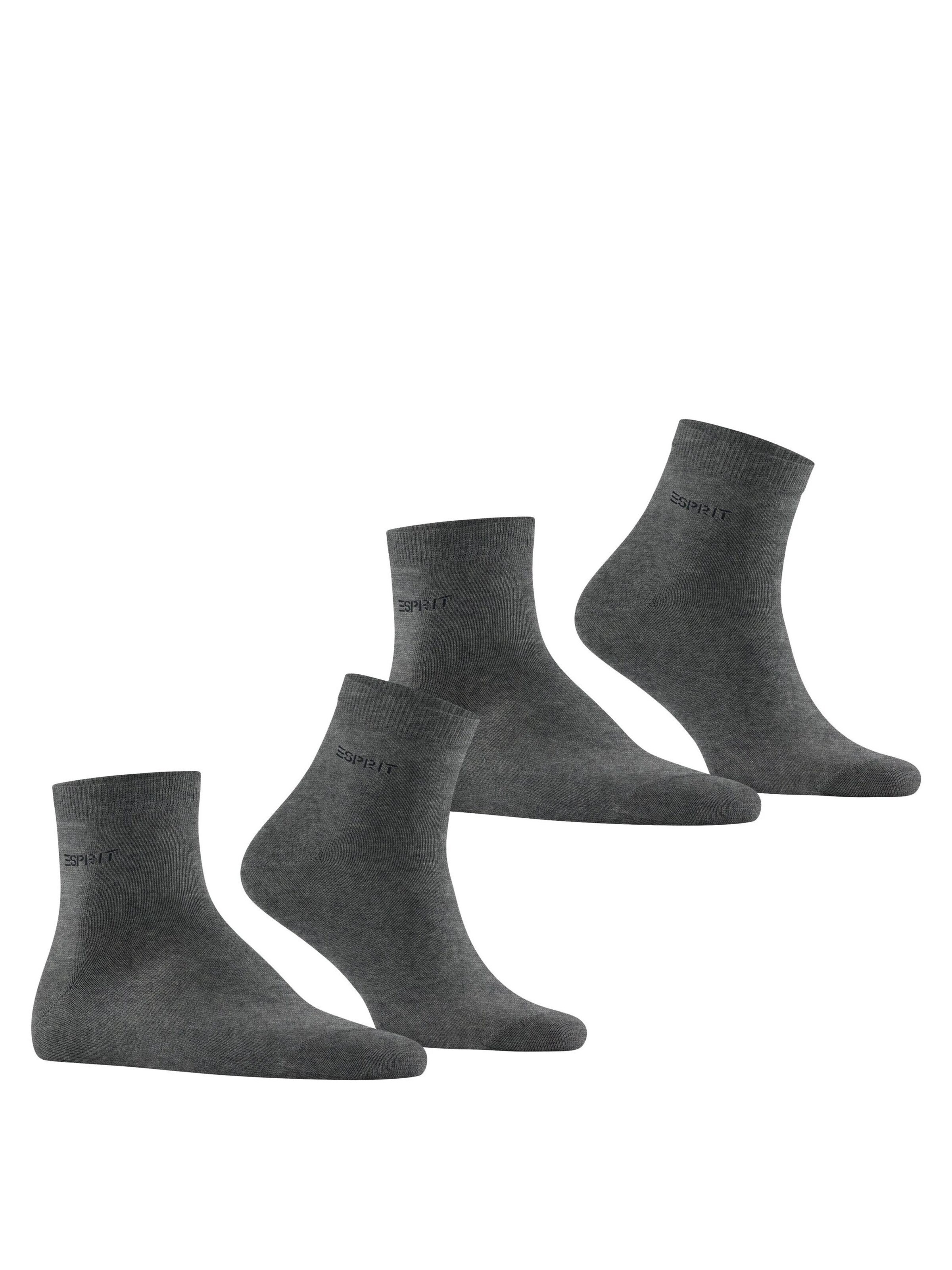 ESPRIT Socken 'Basic Uni 2-Pack'‌‌ in Grau