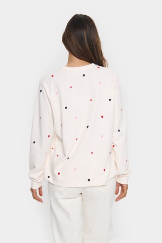 SAINT TROPEZ - Sweatshirt 'Johanni' em branco