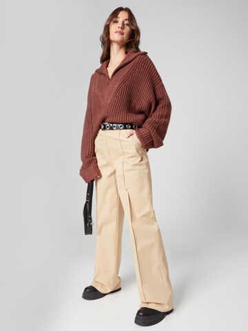 Pull-over 'Veronica' millane en marron