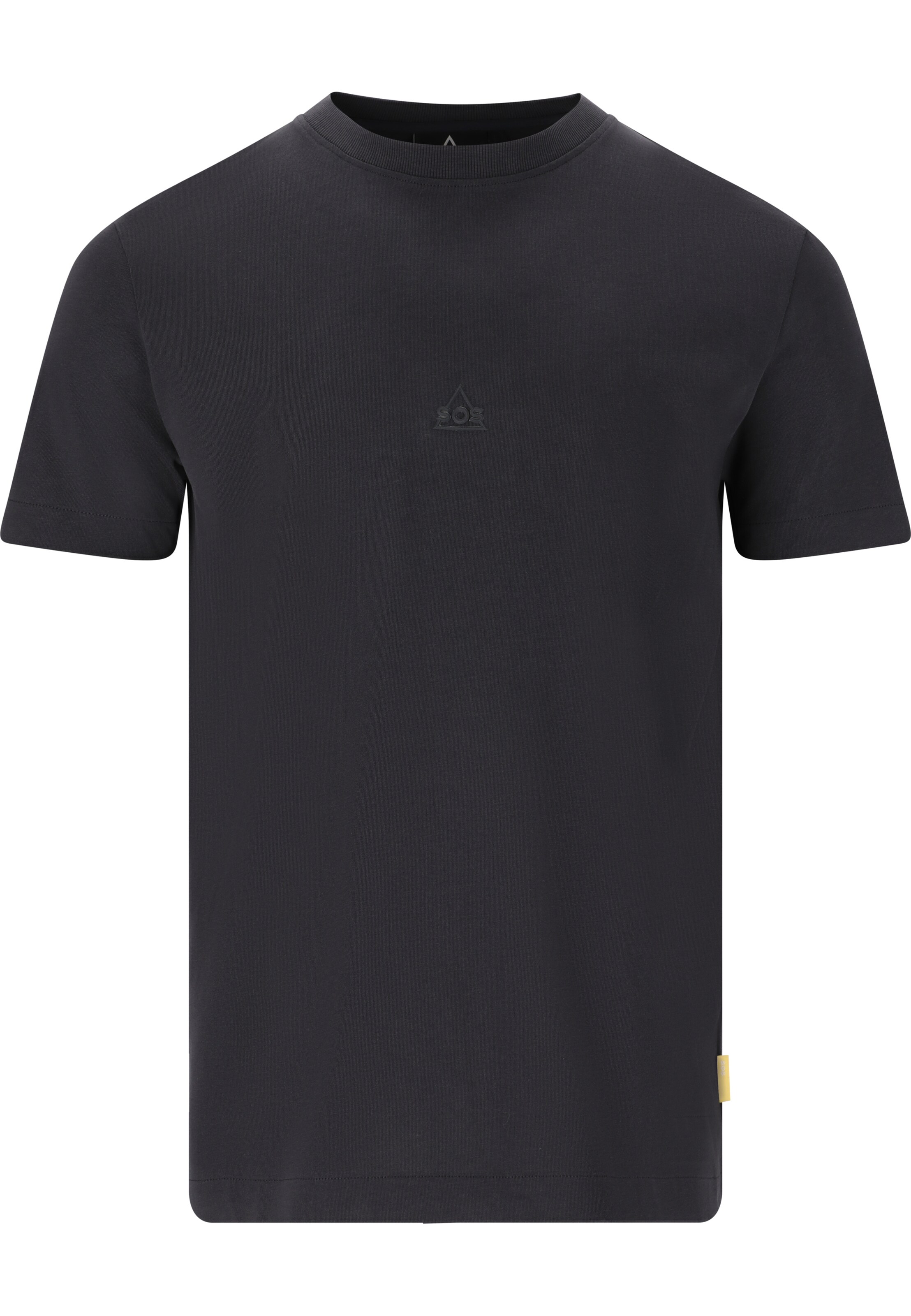 SOS Shirt 'Semeru' in Zwart: voorkant