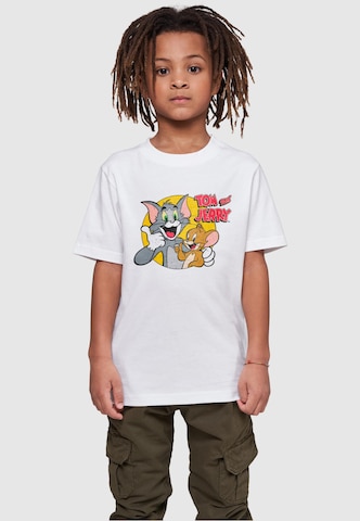ABSOLUTE CULT T-Shirt 'Tom And Jerry - Thumbs up' in Weiß: predná strana