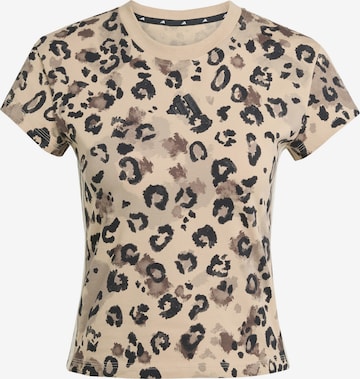 ADIDAS SPORTSWEAR Funktionsshirt 'AOP' in Beige: Vorderseite