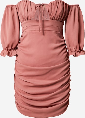 Love Triangle Kleid in Pink: predná strana