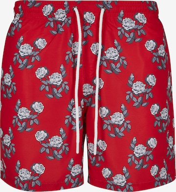 Urban Classics Board Shorts in Red: front