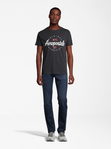 AÉROPOSTALE T-Shirt in Schwarz