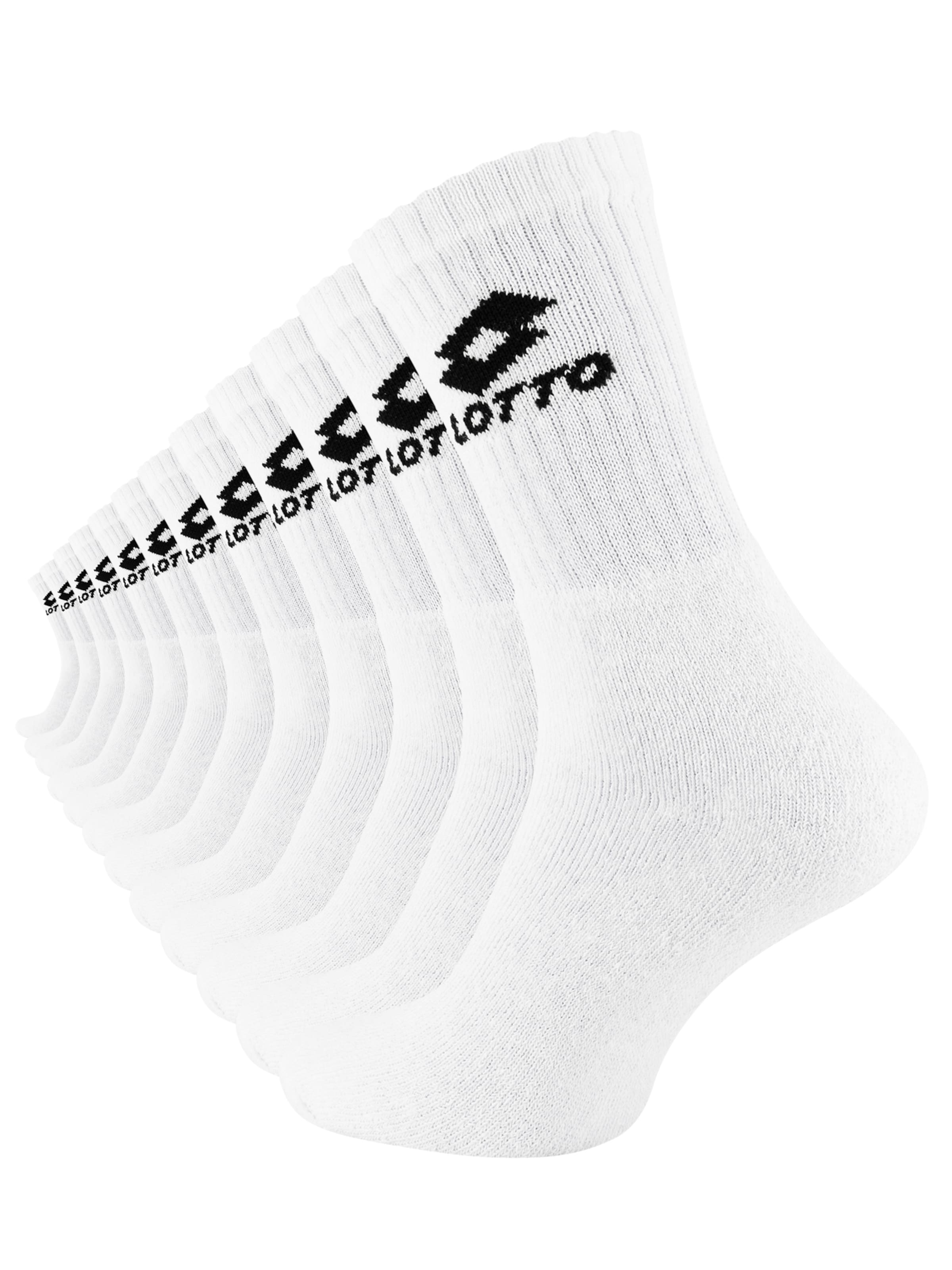 Calzino sportivo di LOTTO in bianco: frontale