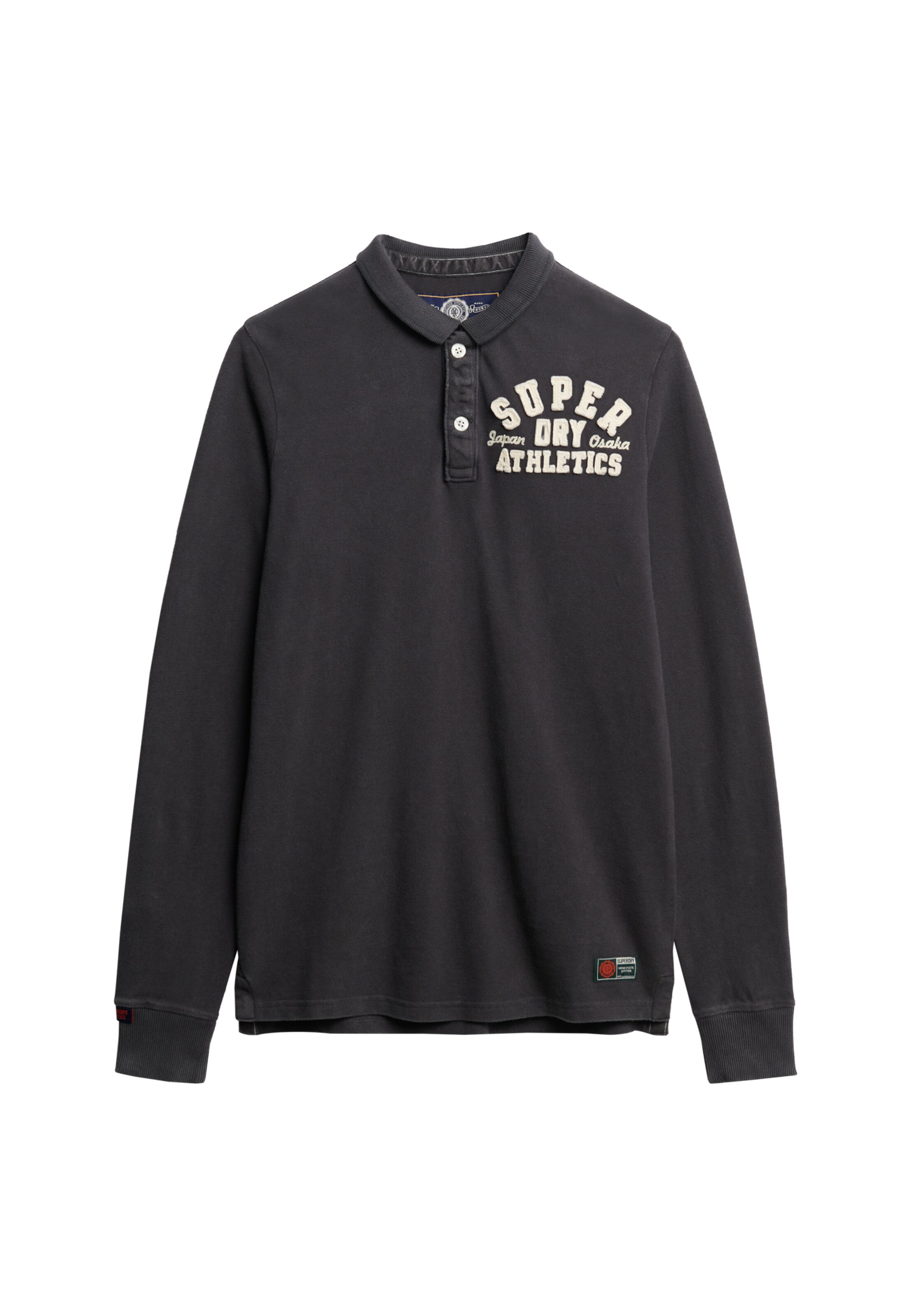 T-Shirt 'VINTAGE ATHLETIC' Superdry en noir : devant
