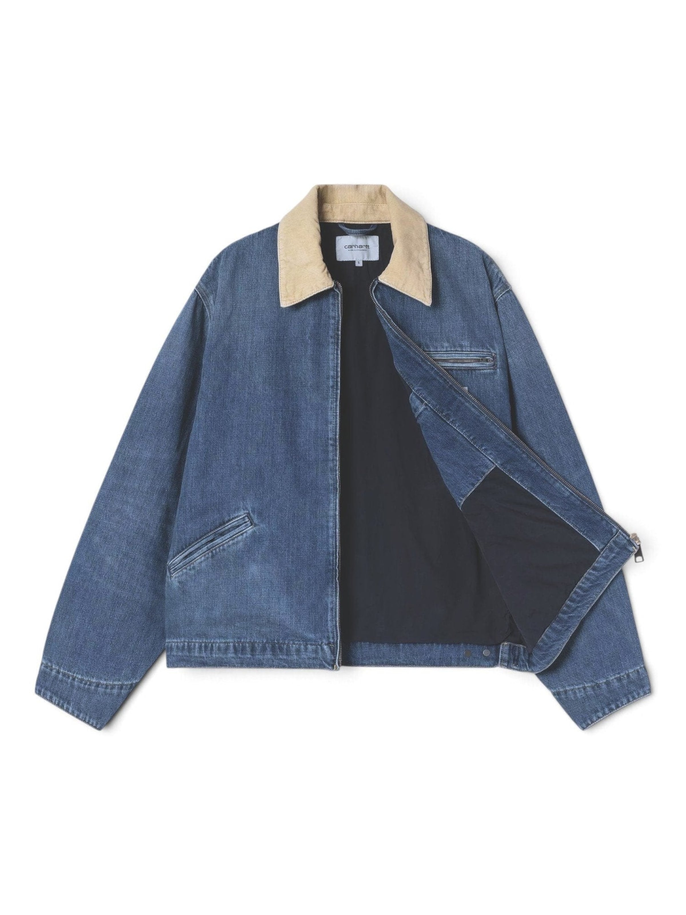 Carhartt WIP Kurtka przejściowa 'OG DETROIT JACKET BLUE/DUSTY H BROWN' w kolorze niebieski