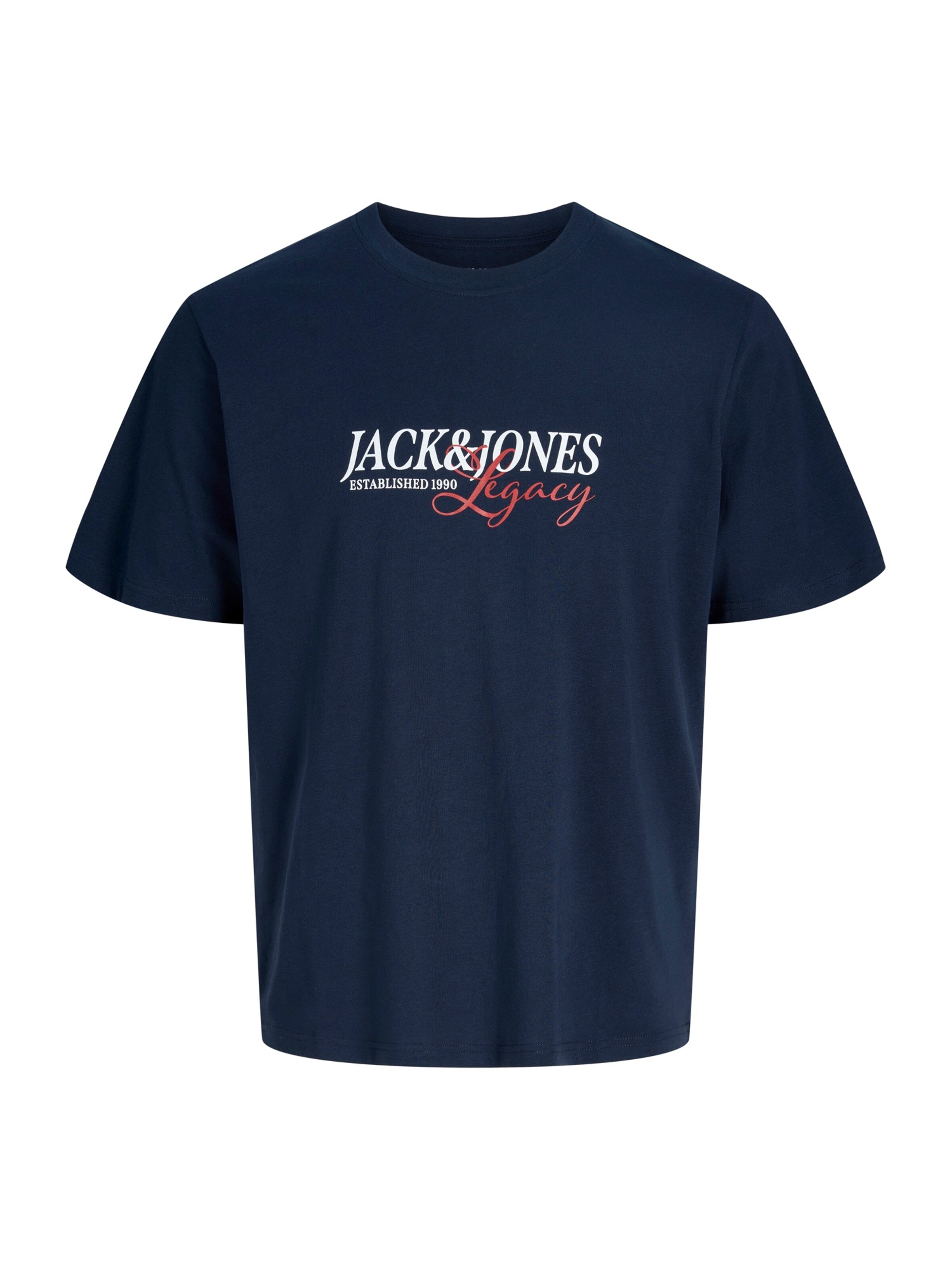 Jack & Jones Plus - Camiseta 'JJJADE' en azul: frente
