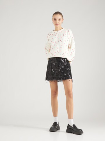 PIECES - Sudadera 'PCXMAS CHILLI' en blanco