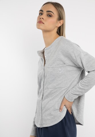 DreiMaster Maritim Sweatjacke in Grau