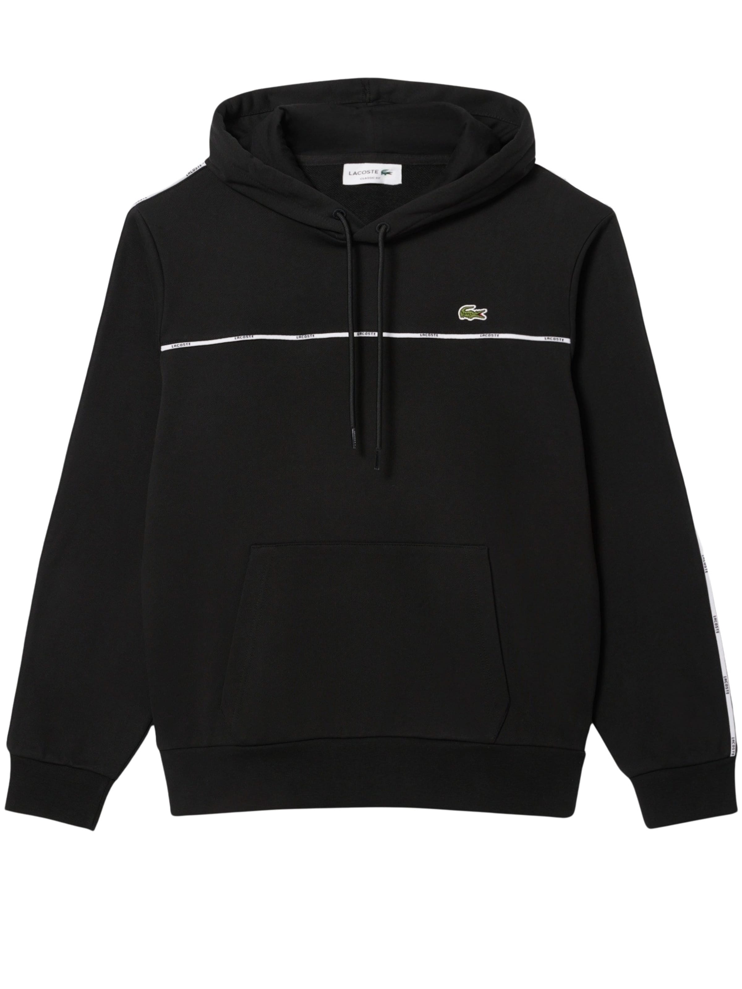 LACOSTE Sweatjakke i sort: forside