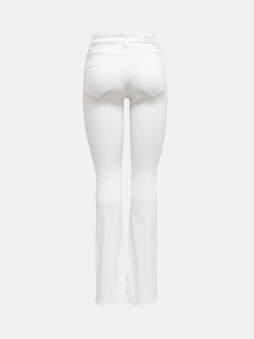 ONLY Flared Jeans 'ONLY ONLBLUSH MID REA0730 NOOS PANTALONE' in White
