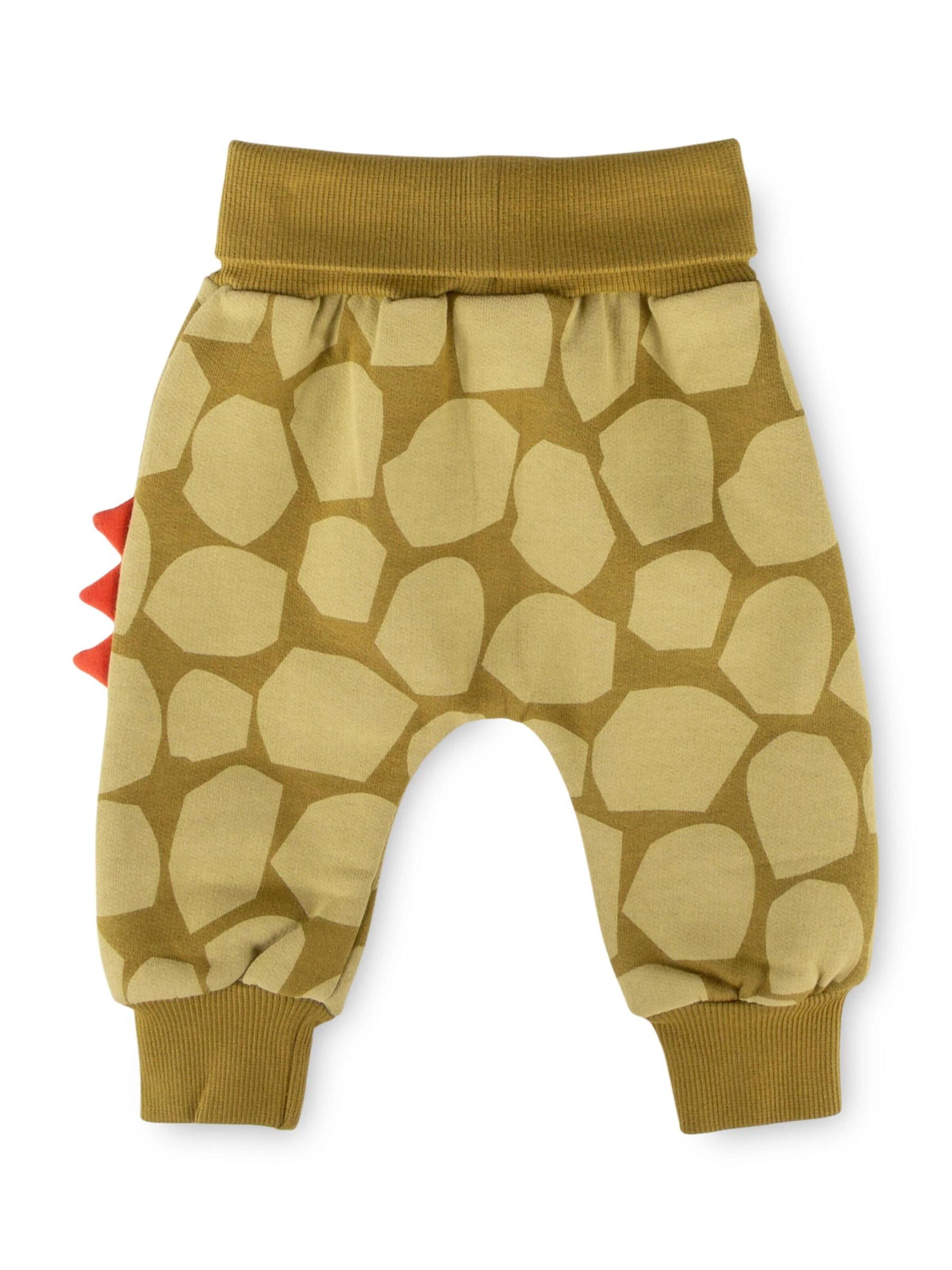 SIGIKID Regular Trousers 'Sweathose Dino Fun' in Green