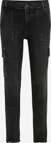 AllSaints Slim fit Cargo Jeans 'Duran' in Black: front