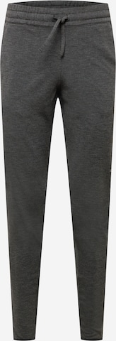 ODLO Slim fit Workout Pants 'Run Easy' in Grey: front