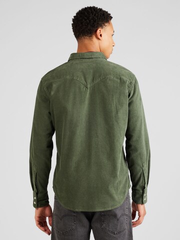 LEVI'S ® Regularny krój Koszula 'Barstow Western' w kolorze zielony