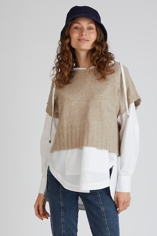 eve in paradise Sweater 'Beth' in Beige: front