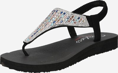 SKECHERS Sandale 'MEDITATION' in mischfarben / schwarz / transparent, Produktansicht