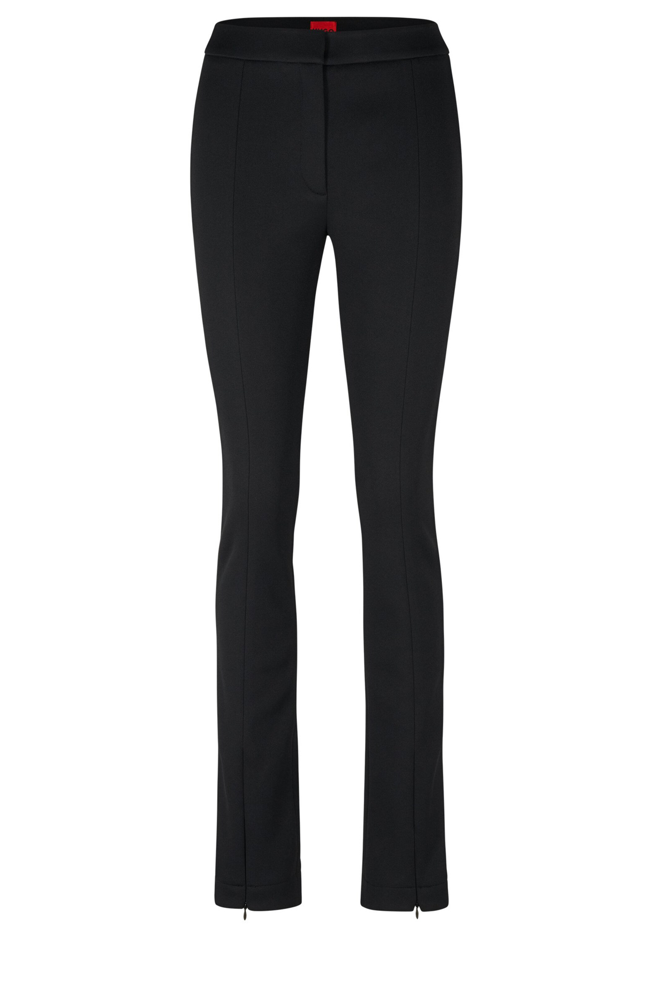 HUGO Slimfit Hose 'Hatisu' in Schwarz: Vorderseite