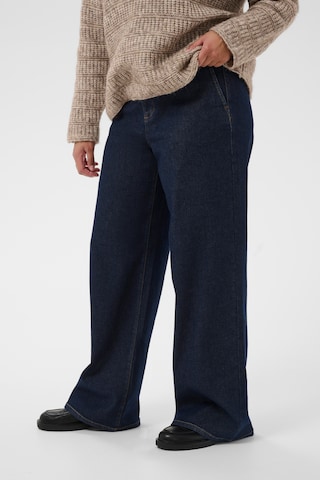 KAFFE CURVE Wide leg Jeans 'Hailey' in Blue