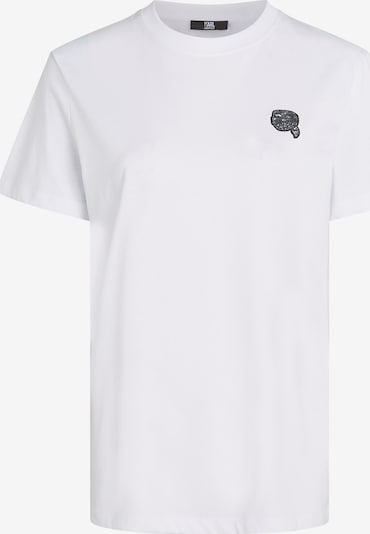 Karl Lagerfeld Koszulka w kolorze czarny / srebrny / białym, Podgląd produktu