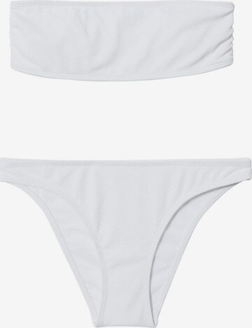MANGO TEEN Bikini 'Bandop' in White: front