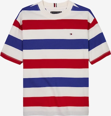 TOMMY HILFIGER Koszulka 'ESSENTIAL' w kolorze czerwony: przód