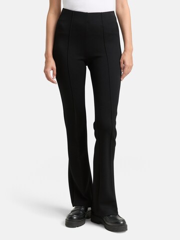 TOM TAILOR Flared Pants in Black: front