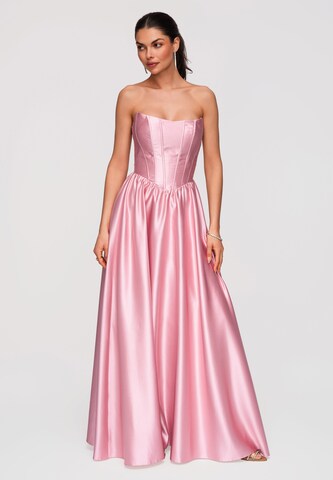 Robe de soirée Ombre en rose : devant
