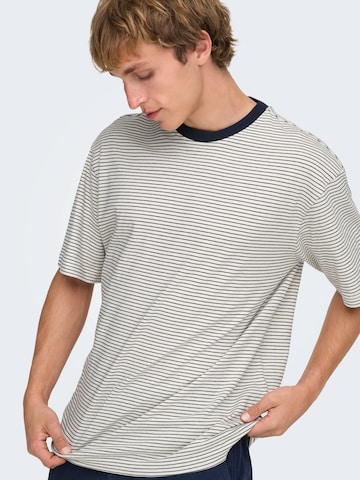 Only & Sons Shirt 'ONSFRED' in Beige