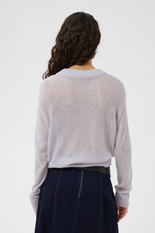 SAINT TROPEZ Strickjacke 'Sabbara' in Lila