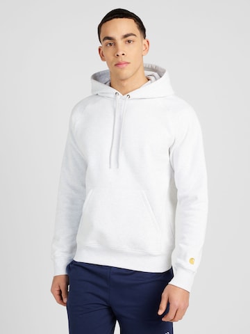 Carhartt WIP Sweatshirt 'Chase' in Grey: front