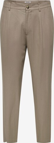 Regular Pantalon à pince 'ONSLou' Only & Sons en gris : devant