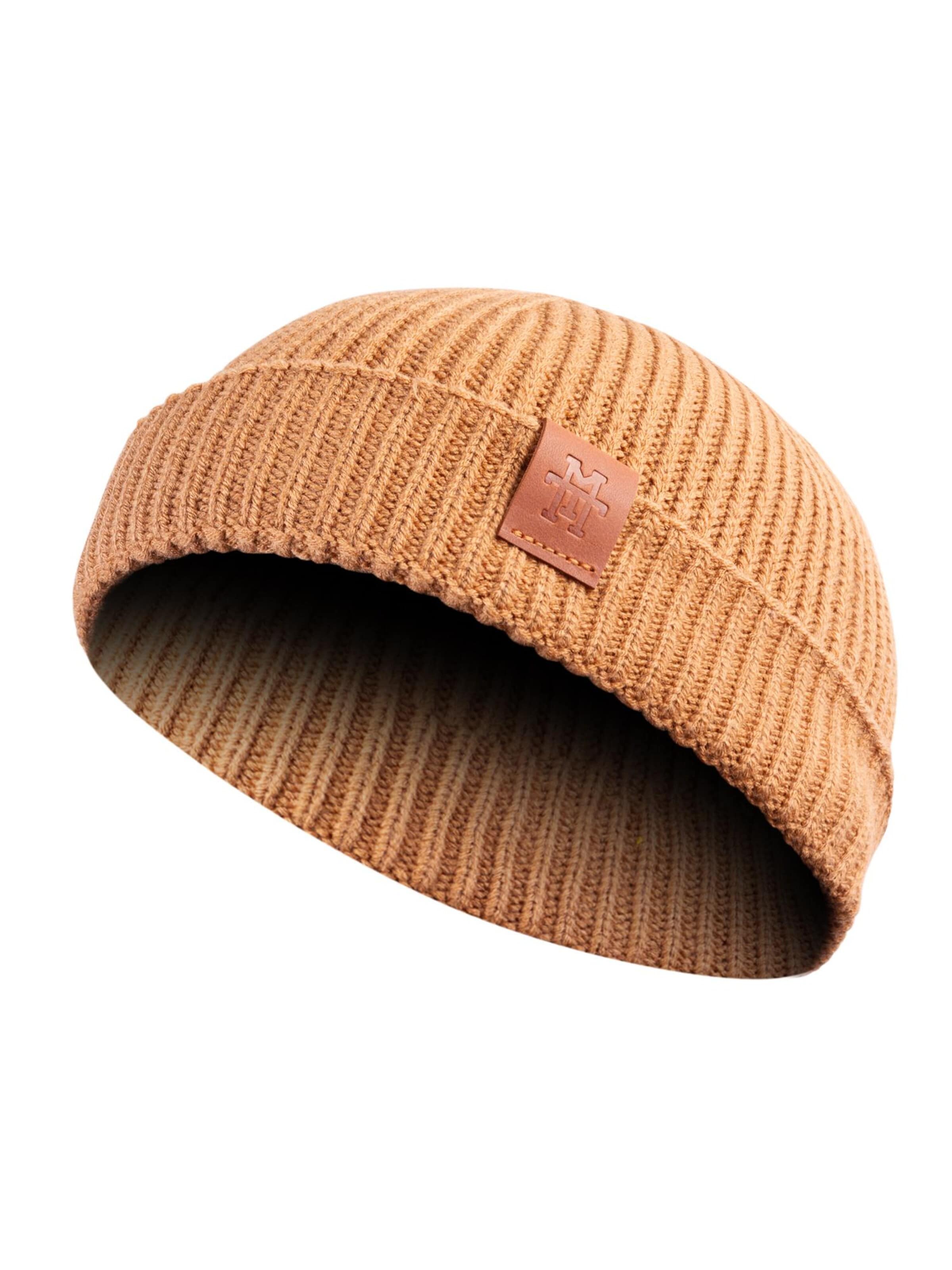Manufaktur13 Beanie 'Fishermans' in Beige: front