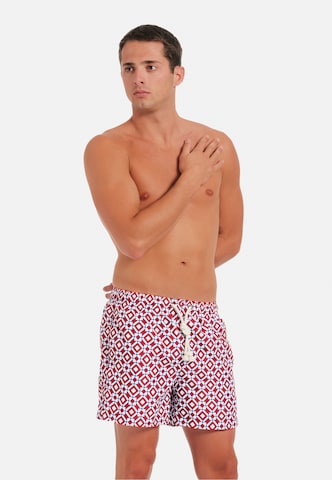 Gassa d'Amante Zwemshorts 'Taormina' in Rood: voorkant