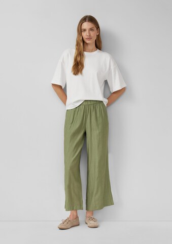 s.Oliver Wide leg Broek in Groen