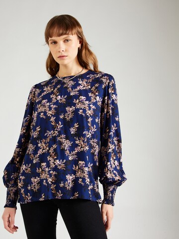Claire Bluse 'Roda' in Blau: Vorderseite