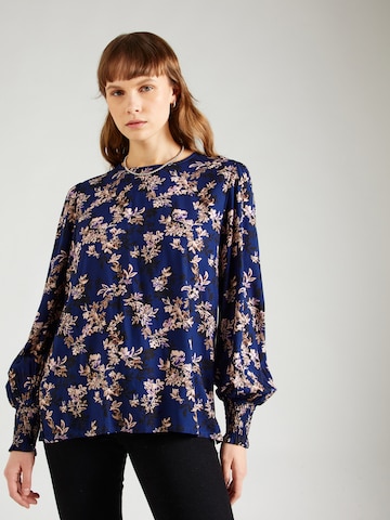 Claire Blouse 'Roda' in Blue: front