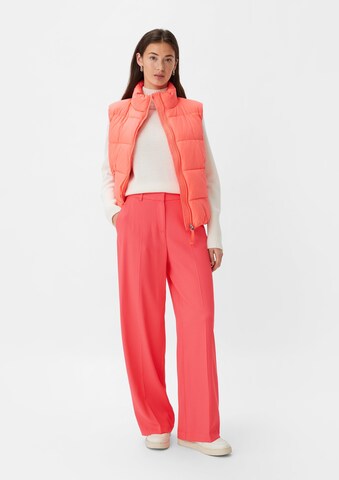 Wide Leg Pantalon à plis comma casual identity en rouge