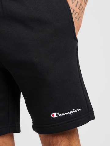 Regular Pantaloni de la Champion Authentic Athletic Apparel pe negru