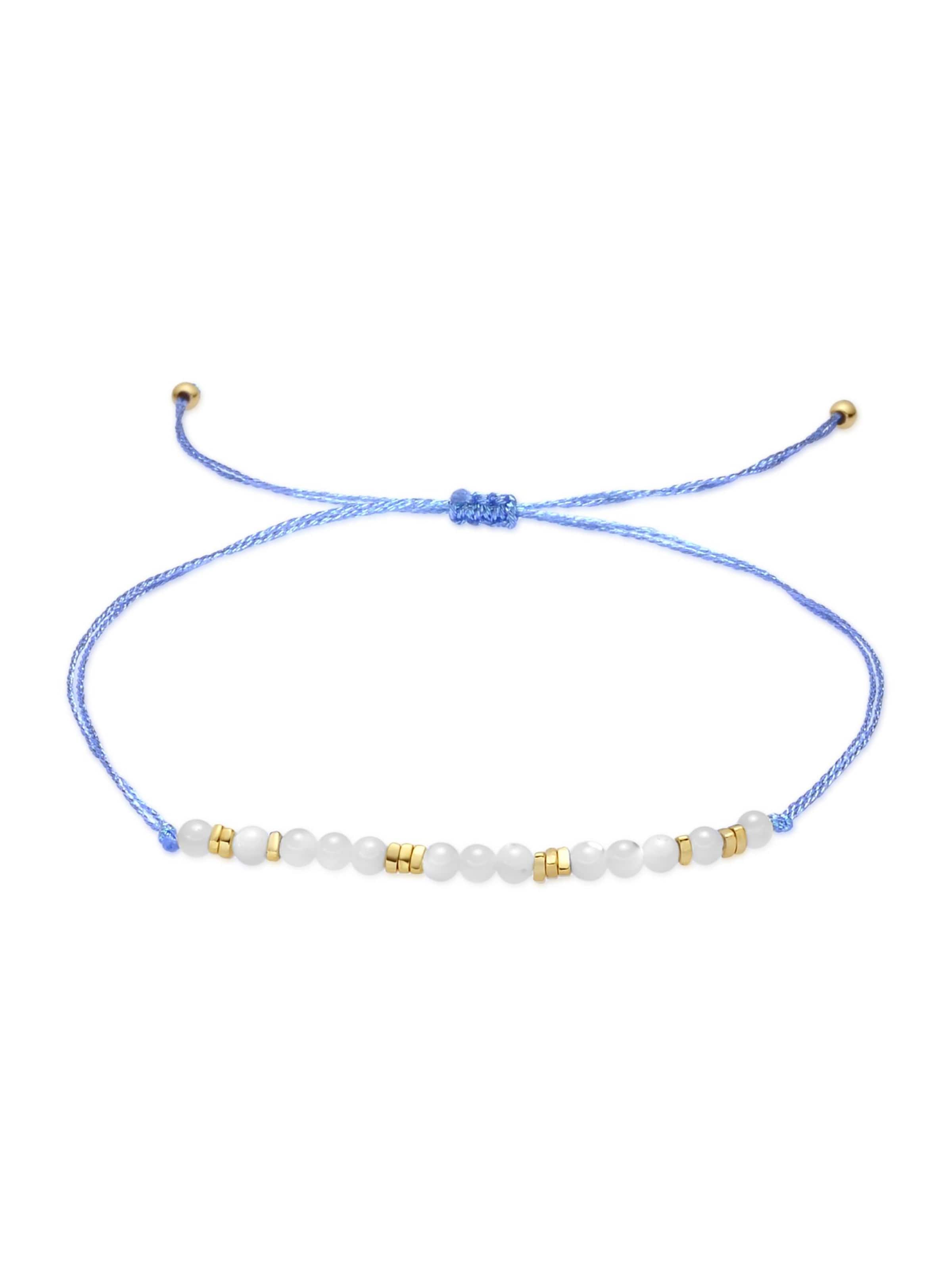 Luxenter Armband 'Gonli' in Blauw: voorkant