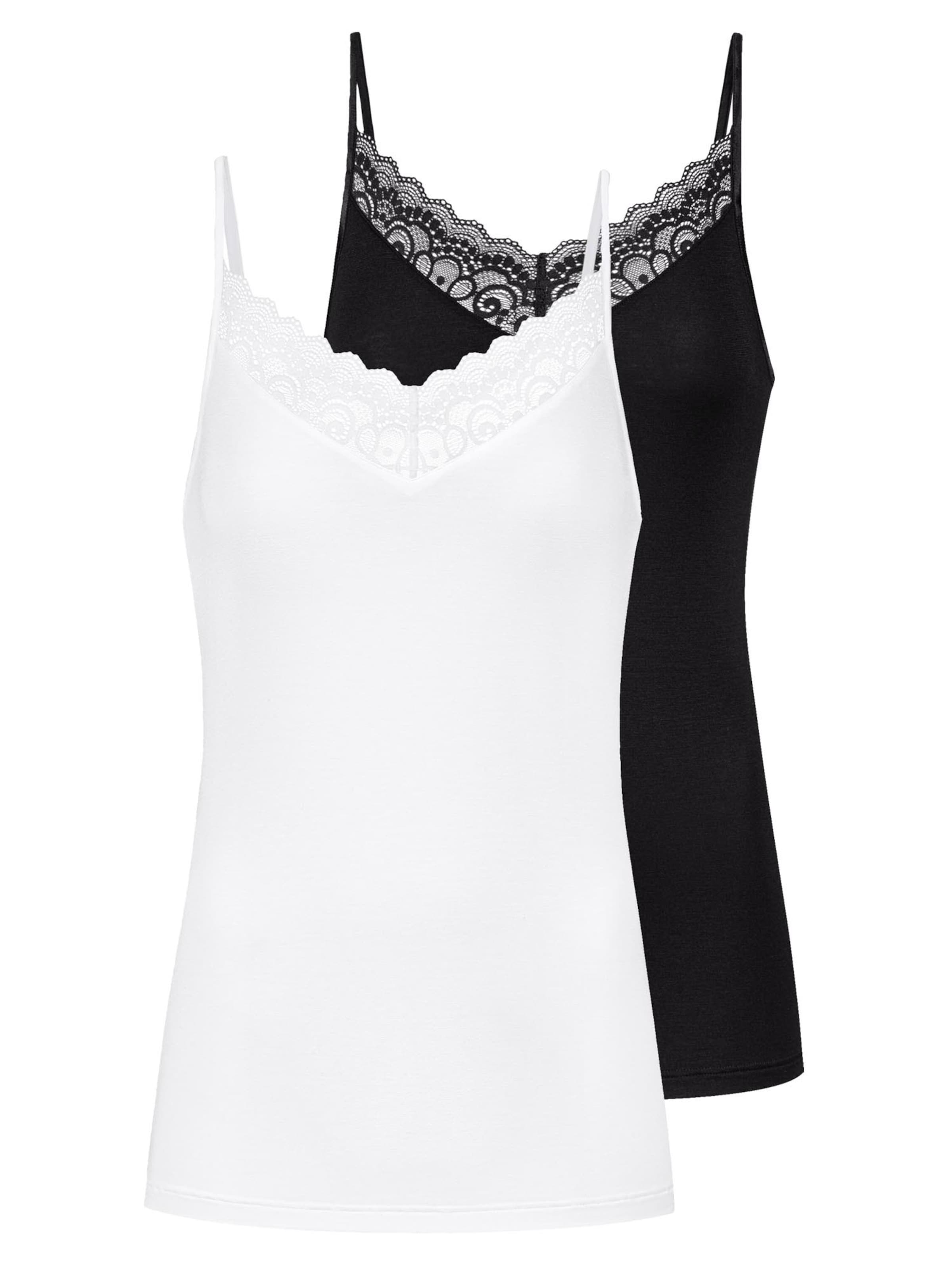 Mey Undershirt 'Amour' in Black: front