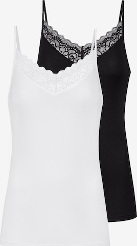 Mey Undershirt 'Amour' in Black: front