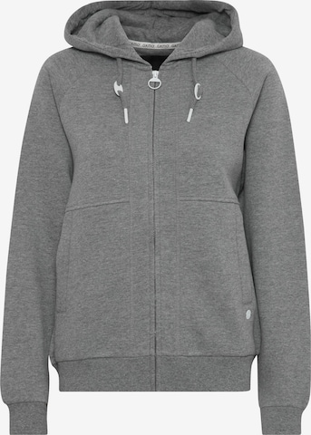Giacca di felpa 'Andie' di Oxmo in grigio: frontale