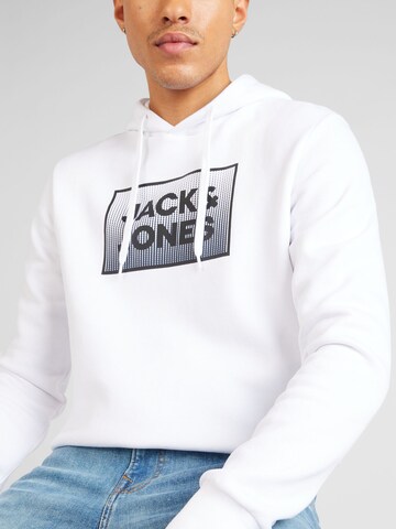 JACK & JONES Sweatshirt 'STEEL' in Weiß