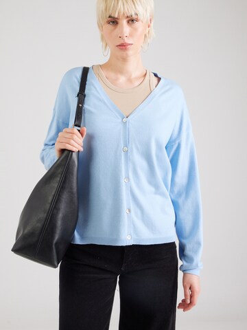 Sublevel Strickjacke in Blau: Vorderseite