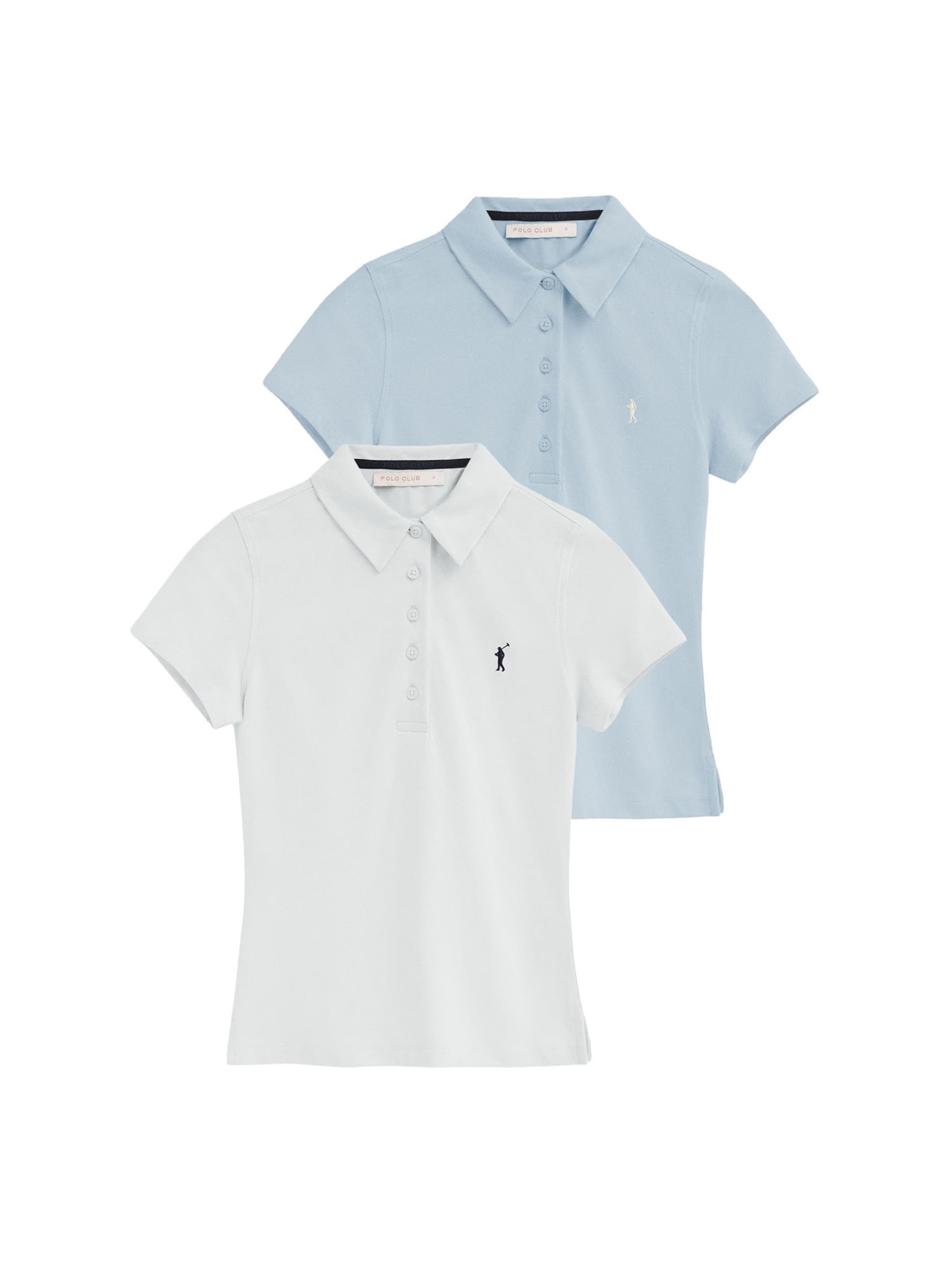 Polo Club Shirt in Blau: Vorderseite