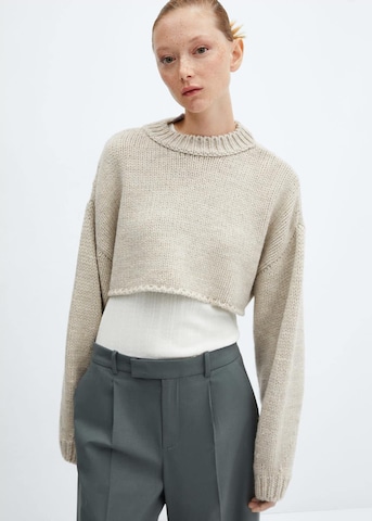 MANGO Pullover 'Piano' in Beige: predná strana